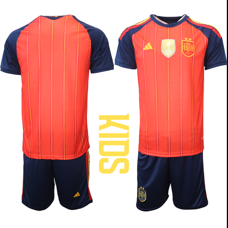 Youth Spain home 2026 soccer jersey 0822001